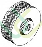 Türrolle inkl. Befestigungsmaterial