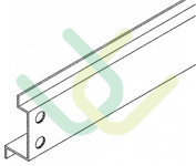 Türzwischenprofil, l., 6015, L436, green, Pantone-, Gruen