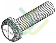 Türrollenschraube M6x23, 6046, LM6x23, 