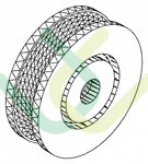 Türrolle dia. 32mm, 6049, L10, 