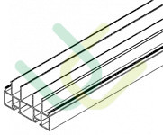 Seitenzwischenprofil, 7006, L1775, green, Pantone-, Gruen