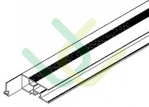 Fensterprofil, seite, 7245, L667, green, Pantone-5, Gruen