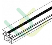 Dachzwischenprofil, 7330, L2583, dark grey, Panton, Grau
