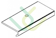 Verglasungshalteblech aussen, 7342, L45, green, Pa, Gruen