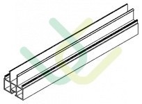 Zwischenprofil, re, 7347, L224,5, green, Pantone-5, Gruen