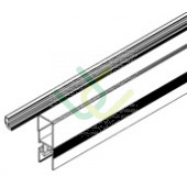 Türprofil, o., re, 7353, L653, black, Pantone-426C, Schwarz